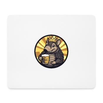 Armadillo Beer - Mouse Pad (horizontal) - white - Front