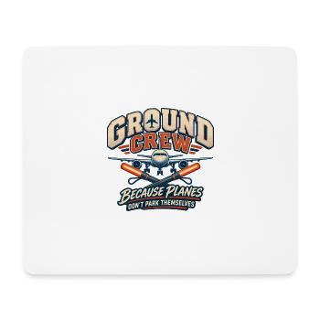 Lustige Bodencrew Luftfahrt - Mousepad (Querformat) - Weiß - Vorne