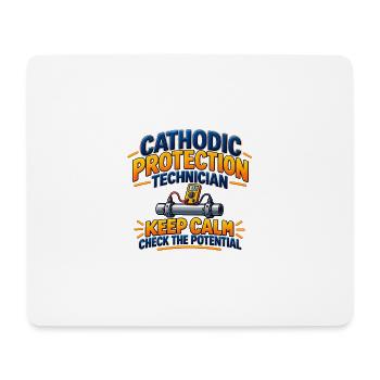 Kathodischer Schutztechniker – Überprüfen Sie die Potenti - Mousepad (Querformat) - Weiß - Vorne