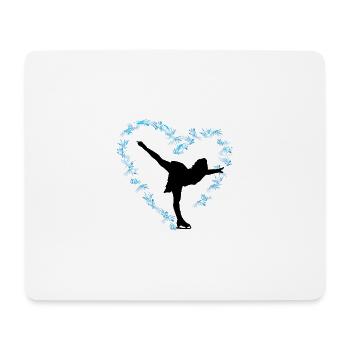 Eiskunstlauf Schlittschuhlauf Eis Figuren Tanz - Mousepad (Querformat) - Weiß - Vorne
