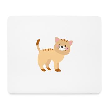 Cute cat - Mouse Pad (horizontal) - white - Front