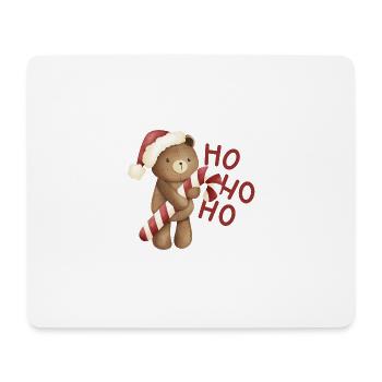 Weihnachtsbär - Mousepad (Querformat) - Weiß - Vorne