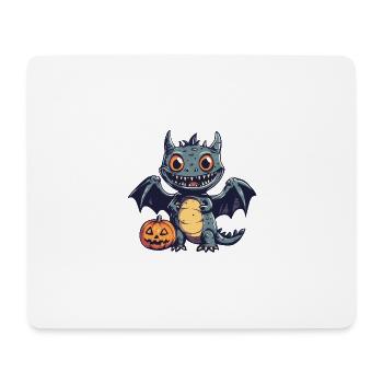 Drache Halloween Comic Lustig - Mousepad (Querformat) - Weiß - Vorne