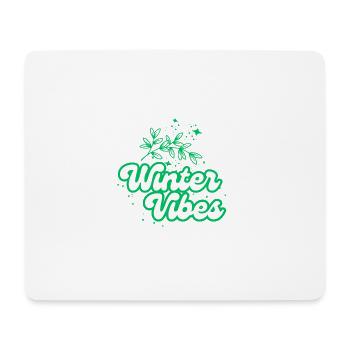 Winter vibes - Mousepad (Querformat) - Weiß - Vorne