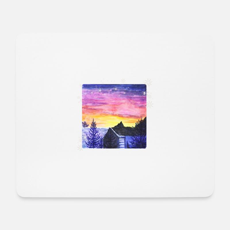 WinterSonne - Sonja Ariel von Staden - Mousepad (Querformat) - Weiß