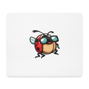 Marienkäfer Tier - Mousepad (Querformat) - Weiß - Vorne