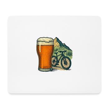 Beer Mountain Bike Mountain Landscape - Mouse Pad (horizontal) - white - Front