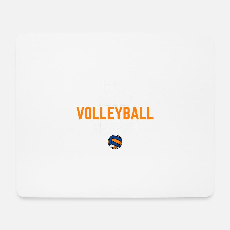 Volleyball Sport - Mousepad (Querformat) - Weiß
