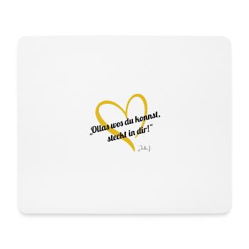 Ollas wos du kannst - Mousepad (Querformat) - Weiß - Vorne