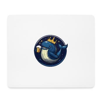 Bière de baleine - Tapis de souris (format paysage) - blanc - Devant