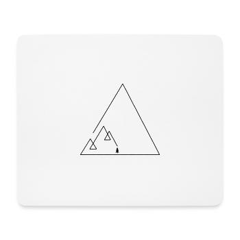 Geometric mountains with trees 🌲 - Mouse Pad (horizontal) - white - Front