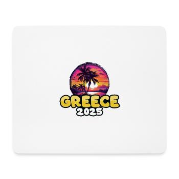 Grèce 2025 Palmiers Multicolore - Tapis de souris (format paysage) - blanc - Devant