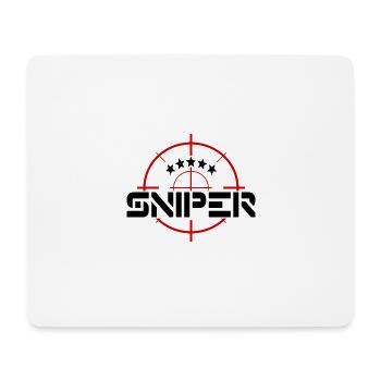 sniper - Mousepad (Querformat) - Weiß - Vorne