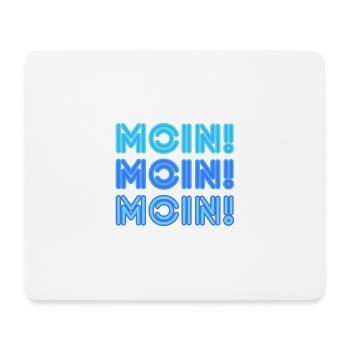 Moin Moin Moin - Mousepad (Querformat) - Weiß - Vorne