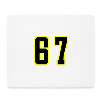 67 Number Leotard - Mouse Pad (horizontal) - white - Front