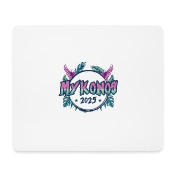 Vacances Mykonos 2025 - Tapis de souris (format paysage) - blanc - Devant