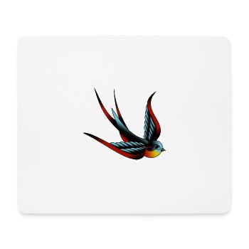 Schwalbe - Mousepad (Querformat) - Weiß - Vorne