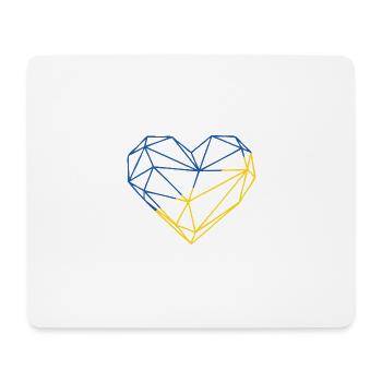 Heart UK Geo 01 - Mousepad (Querformat) - Weiß - Vorne