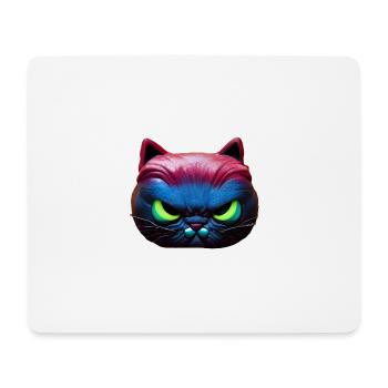 Magical angry cat face! - Mouse Pad (horizontal) - white - Front