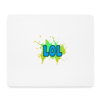 LOL - Mousepad (Querformat) - Weiß - Vorne