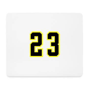 23 Number Jersey - Mouse Pad (horizontal) - white - Front