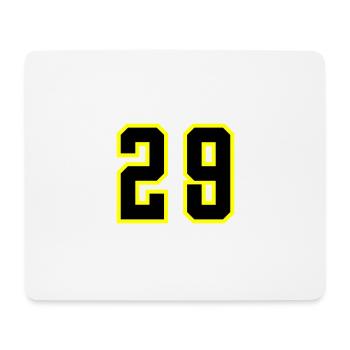 29 Zahl Trikot - Mousepad (Querformat) - Weiß - Vorne