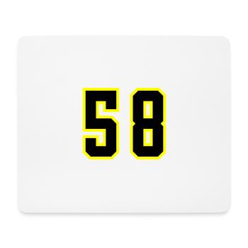 58 Number Jersey - Mouse Pad (horizontal) - white - Front