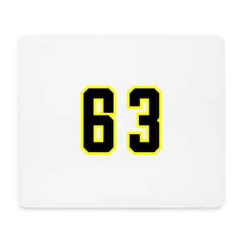63 Number Jersey - Mouse Pad (horizontal) - white - Front