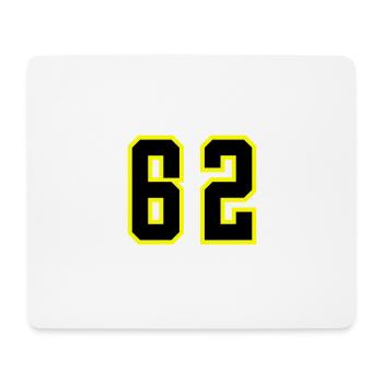 62 Number Jersey - Mouse Pad (horizontal) - white - Front