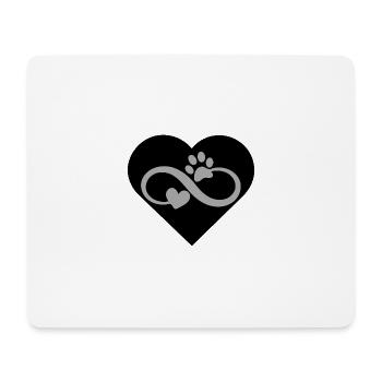 Chien Amour Chien Chiens - Tapis de souris (format paysage) - blanc - Devant