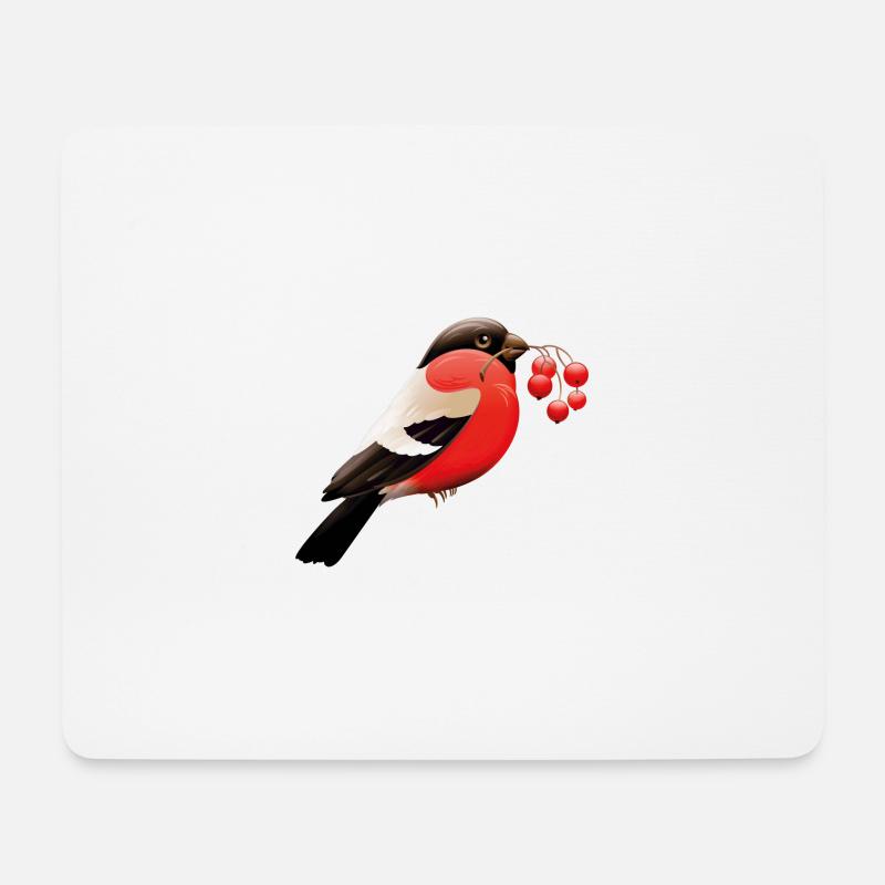 Vogel - Mousepad (Querformat) - Weiß