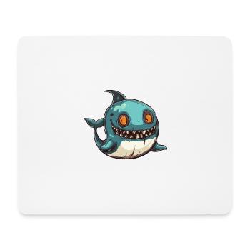Whale Halloween Comic Funny - Mouse Pad (horizontal) - white - Front