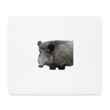 Sanglier Sanglier Porc Truie Cochon - Tapis de souris (format paysage) - blanc - Devant