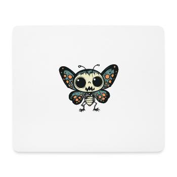 papillon Halloween bande dessinée drôle - Tapis de souris (format paysage) - blanc - Devant