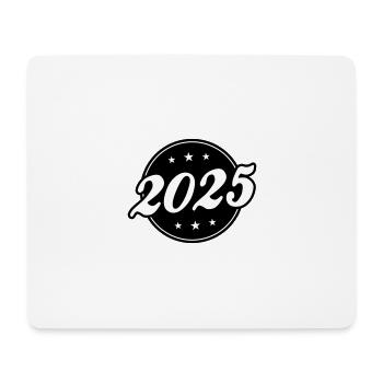 2025 Kreis - Mousepad (Querformat) - Weiß - Vorne
