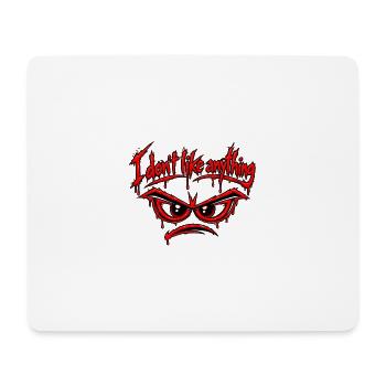 Lustig, grummelig, ich mag nichts Graffiti - Mousepad (Querformat) - Weiß - Vorne