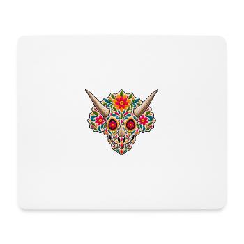 Zuckerschädel-Triceratops – Pyrenäen-Linie Labor - Mousepad (Querformat) - Weiß - Vorne