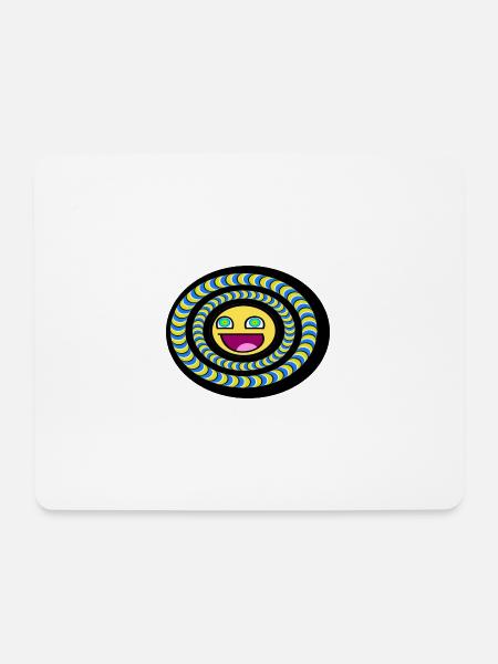 Psychedelisch 01 - Mousepad (Querformat) - Weiß
