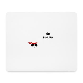 No Problama Lama weiss - Mousepad (Querformat) - Weiß - Vorne