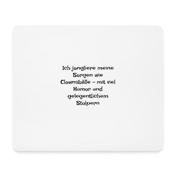Gedankensprüche - Mousepad (Querformat) - Weiß - Vorne