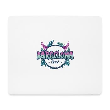 Équipage de Barcelone Coloré - Tapis de souris (format paysage) - blanc - Devant
