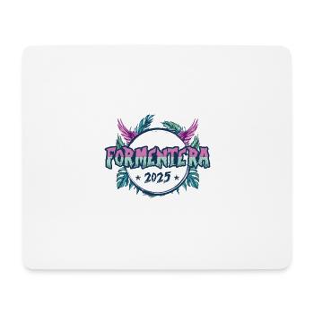 Vacances Formentera 2025 - Tapis de souris (format paysage) - blanc - Devant