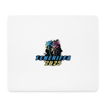 Tenerife 2025 Holiday Palm Trees Colorful - Mouse Pad (horizontal) - white - Front