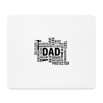 Papa - Tapis de souris (format paysage) - blanc - Devant