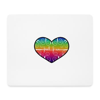 feelfreeheart - Mouse Pad (horizontal) - white - Front