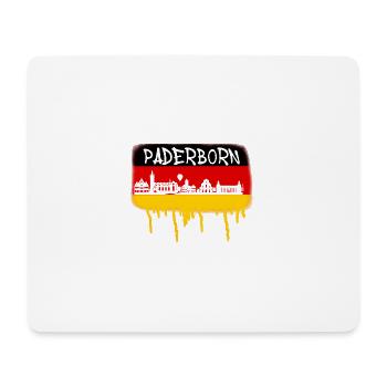 Paderborn, Allemagne, Drapeau, Graffiti,Skyline - Tapis de souris (format paysage) - blanc - Devant