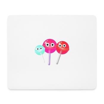 Lutscher,lollies, Familie, Süßigkeiten - Mousepad (Querformat) - Weiß - Vorne