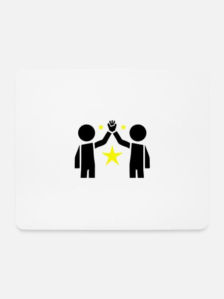Freundschaft Beste Freunde - Mousepad (Querformat) - Weiß