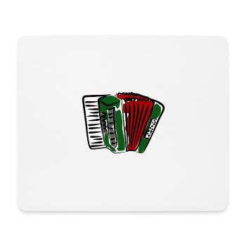 Abstraktes Akkordeon Design in Lebendigen Farben - Mousepad (Querformat) - Weiß - Vorne