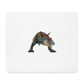 T-Rex - Mousepad (Querformat) - Weiß - Vorne